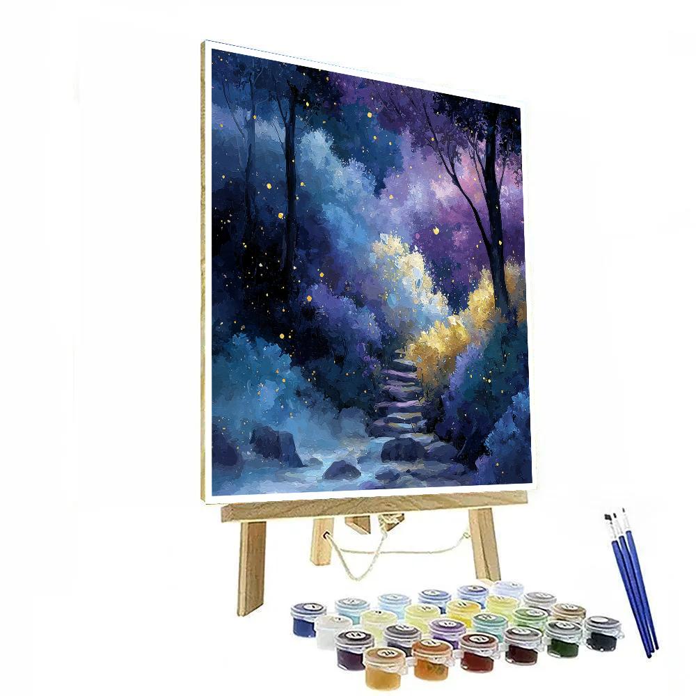 Odilon Redon Inspired Dreaming Crystal Forest paint by numbers [AI-b733971e-24214e3bf7fc]