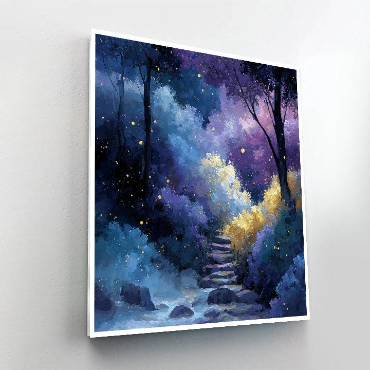Odilon Redon Inspired Dreaming Crystal Forest paint by numbers [AI-b733971e-b0f1e273dd56]