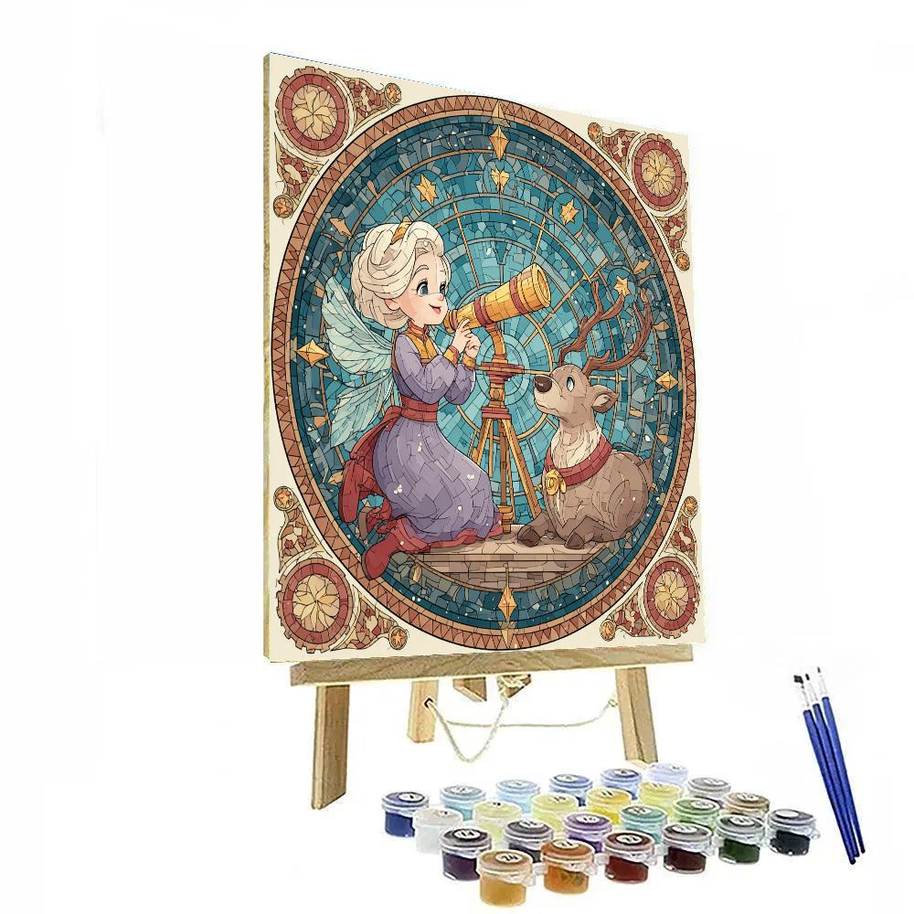 Pixie Dust Reindeer Observatory paint by color [AI-4e613ee0-4fef03bea404]