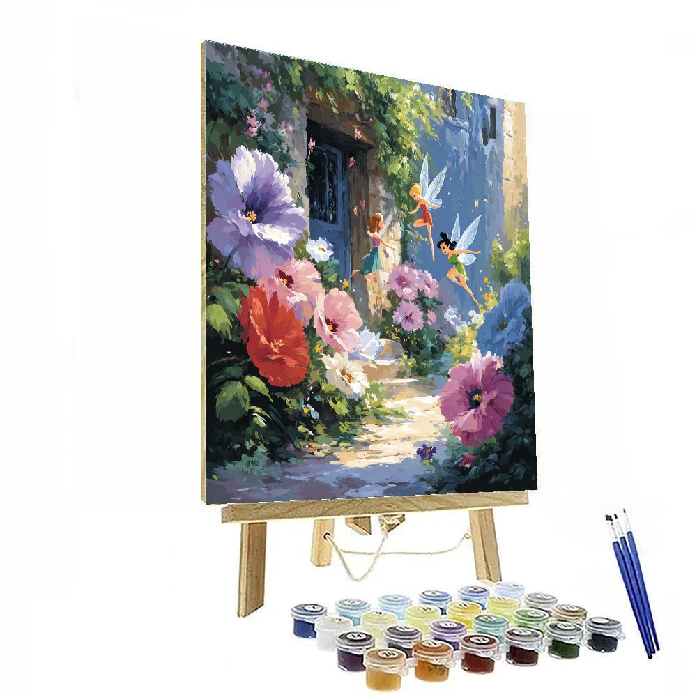 Flora Fauna And Merryweather Garden Rainbow Disney Inspired Paint by numbers kits [AI-8ef84e92-a1f4bee2c9b7]