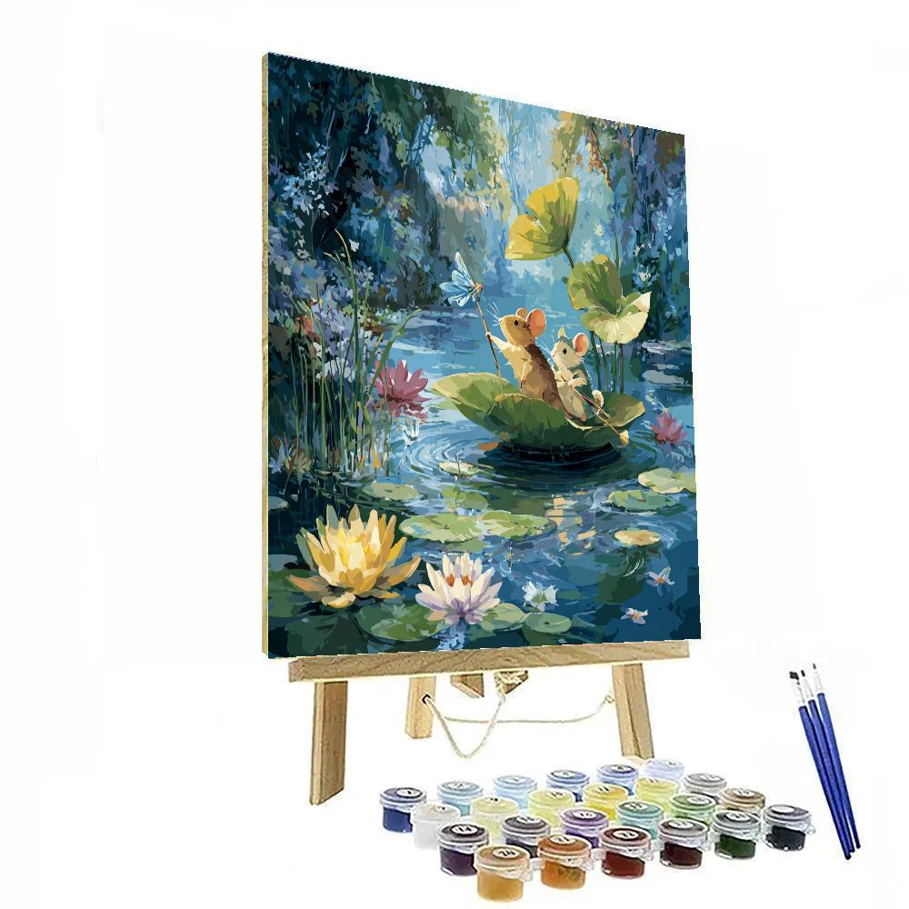 Bernard And Bianca Lily Pad Rescue Disney Inspired Numbered painting kits [AI-3139ab81-928931bdd1f7]