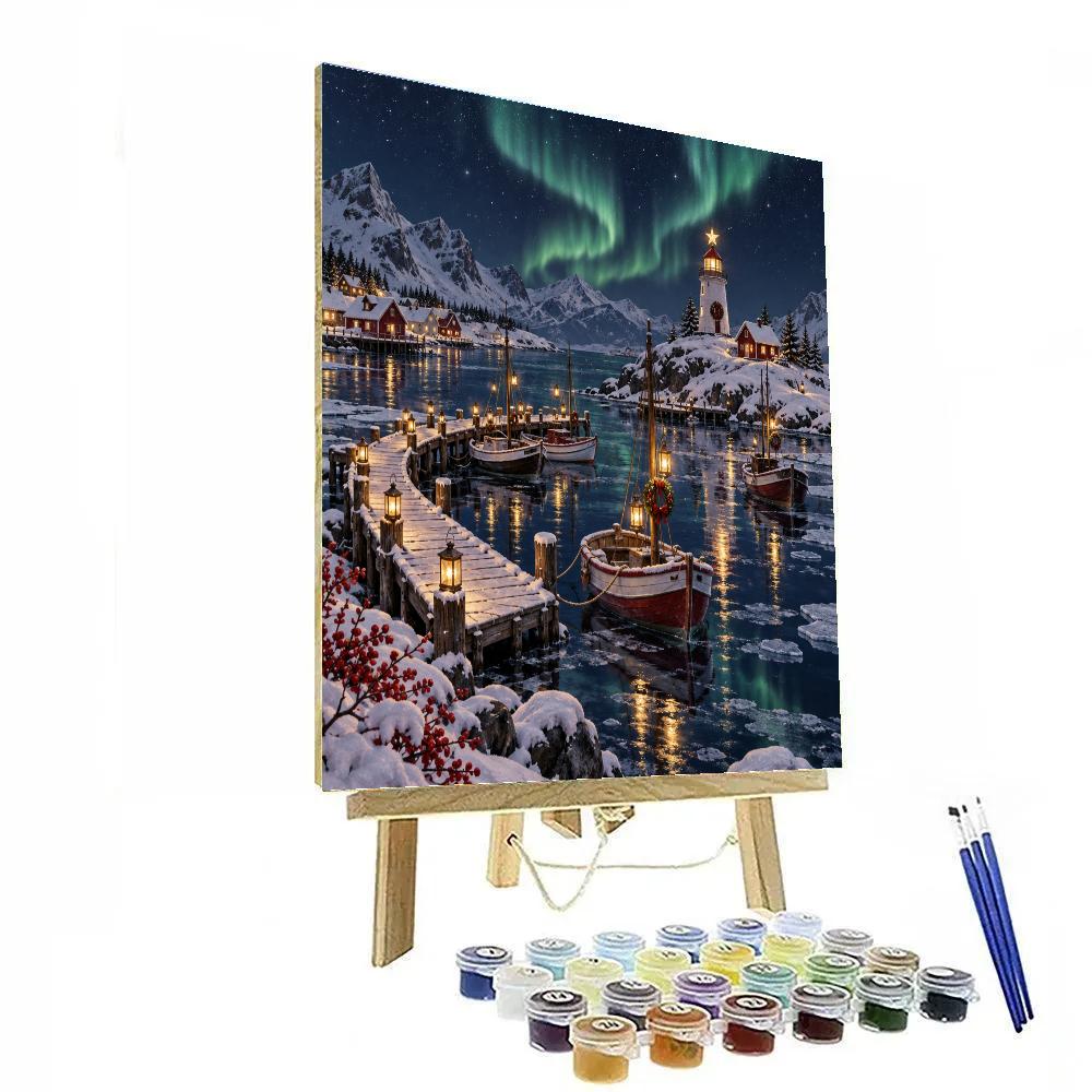 Christmas Polar Lantern Harbor Paint by numbers kits [AI-6ba39cc8-05cf42f9a2ff]