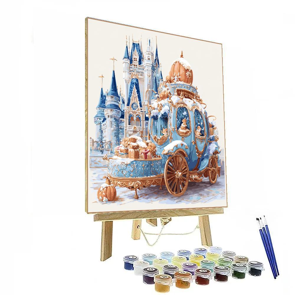 Cinderella Pumpkin Coach Snow Bakery Numbered painting kits [AI-56b3a439-7d43bdf42084]