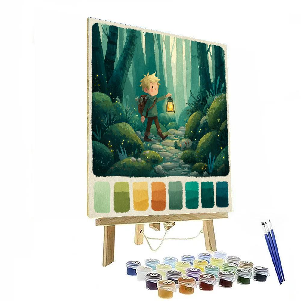 Taran Forest Lantern Quest Disney Inspired Painting by numbers kit [AI-4a47719b-ba09866b3d7f]