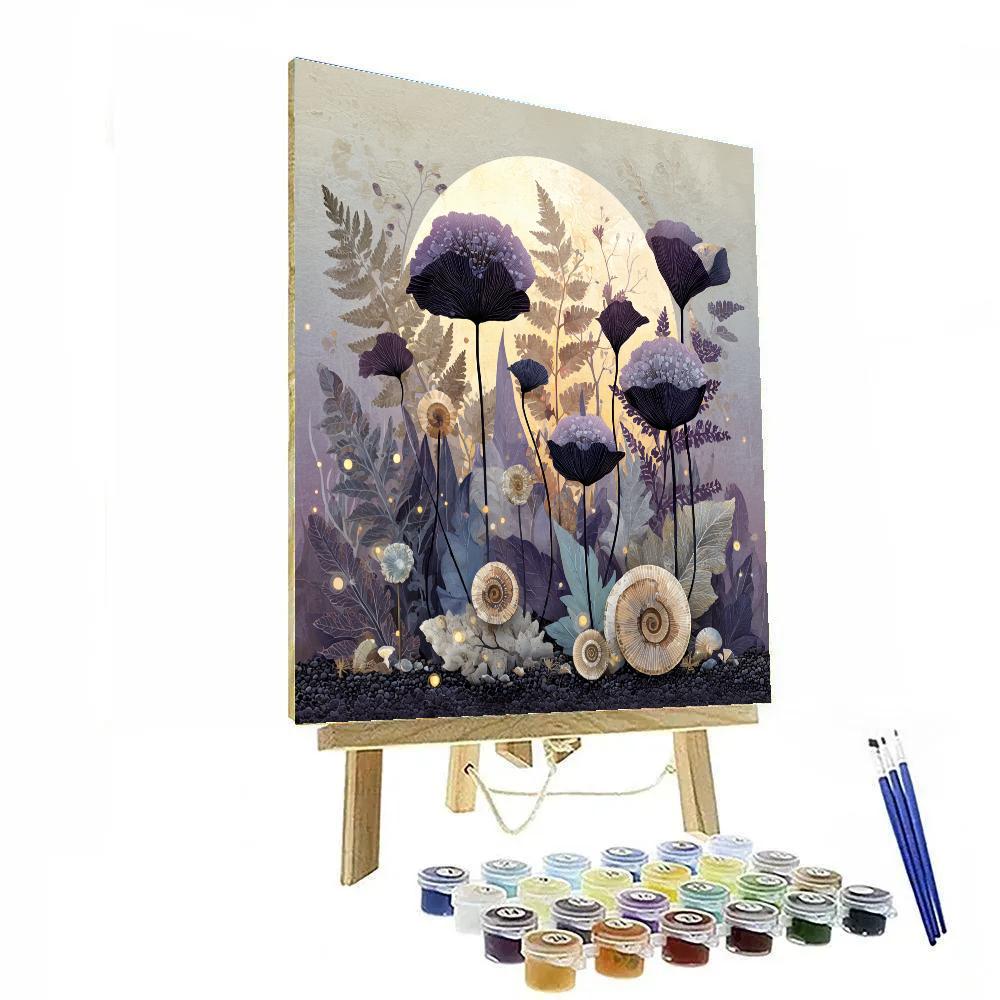 Odilon Redon Inspired Moonlit Fossil Garden painting number kit [AI-93226fff-f87bb1a1946a]