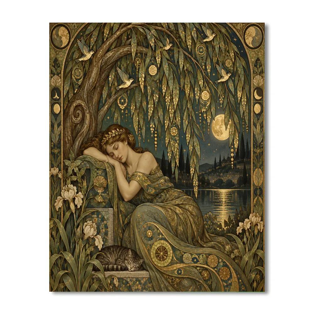 Gustav Bronze Willow Dream paint by color [AI-40ccfcb8-4195b895243b]