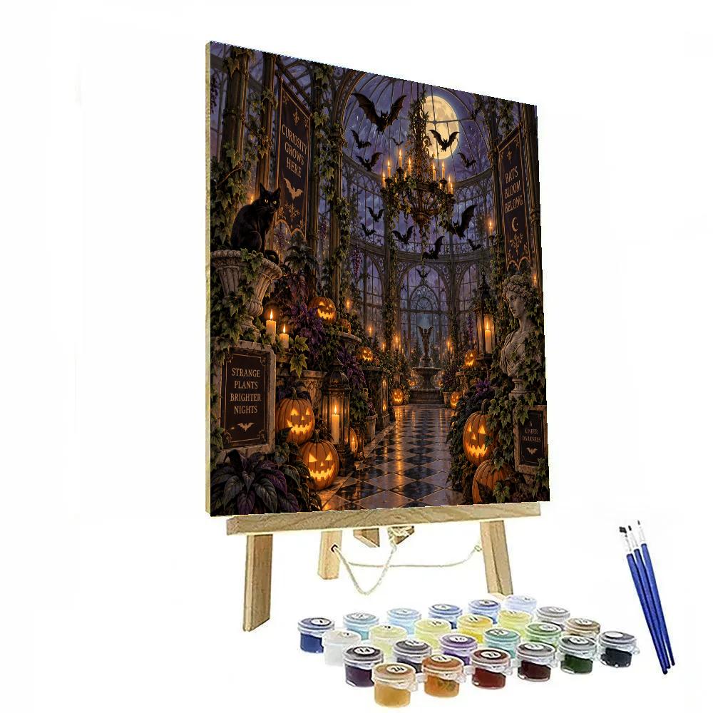 Halloween Candlelit Bat Conservatory paint by number [AI-583e3056-fb5d9d555df2]
