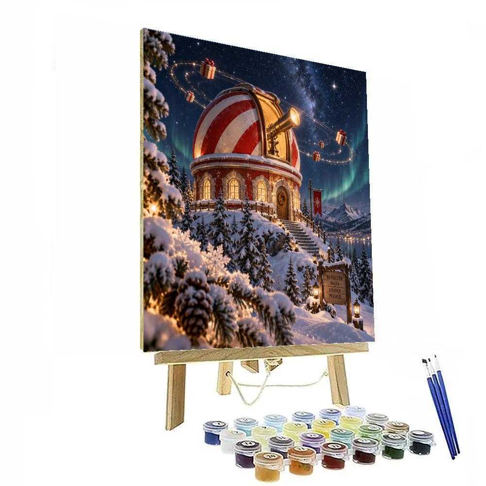 Christmas Peppermint Observatory Paint by numbers kits [AI-00752a05-66c26b34d223]
