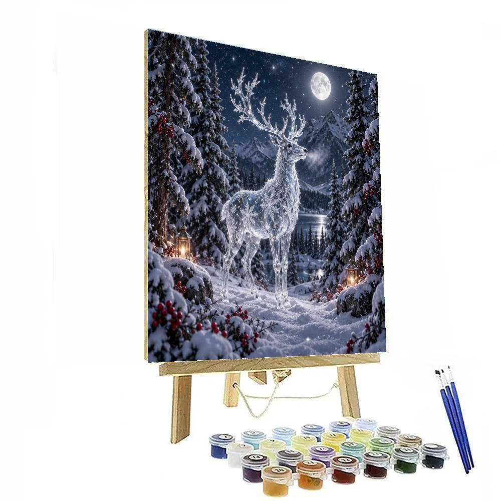 Christmas Crystal Reindeer Grove DIY paint by numbers [AI-0256e211-8091bb531c52]