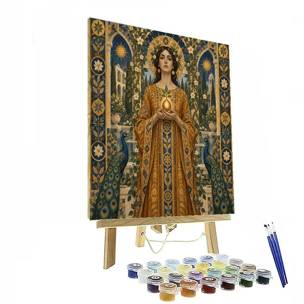 Gustav Amber Garden Oracle painting number kit [AI-f4f457fd-e4ea0f0b81eb]