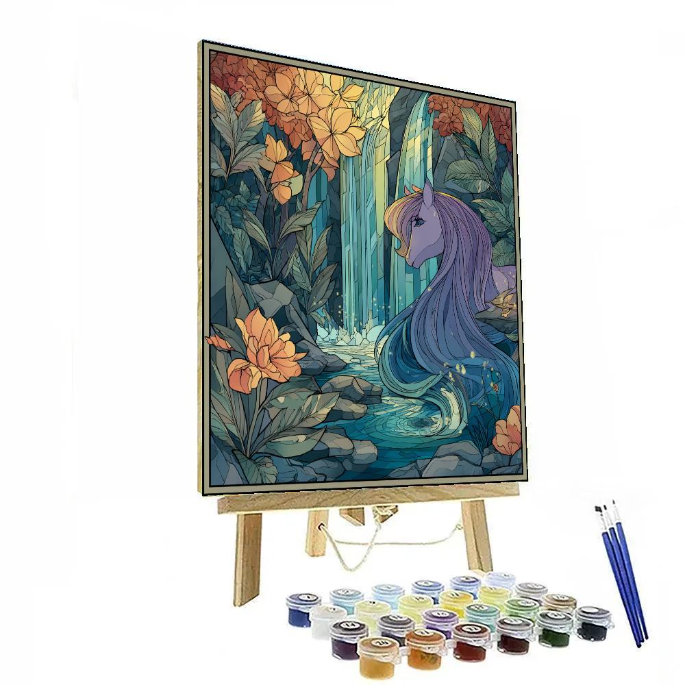 Sisu Waterfall Rainbow Glide Disney Inspired Numbered painting kits [AI-0b5a8070-162afad027a6]