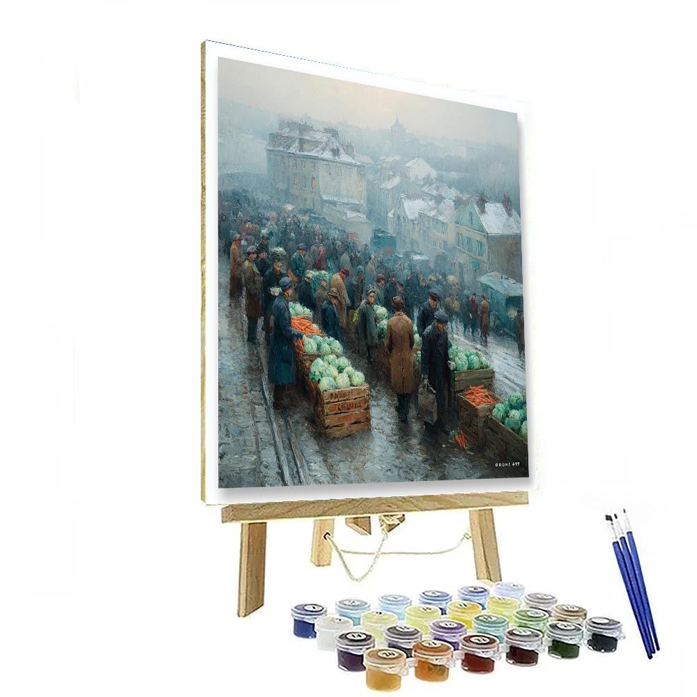 Camille Pissarro Inspired Winter Vegetable Market Paint by numbers kits [AI-89ff8625-4e51434c5163]