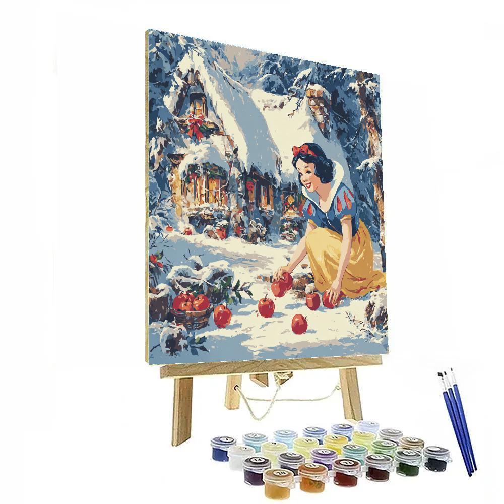 Snow White Apple Lantern Christmas Cottage paint by numbers [AI-a937a6cb-67162d015207]