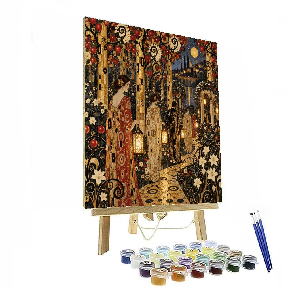 Gustav Ruby Orchard Procession Paint by numbers kits [AI-c93403f6-986b6ecc4621]