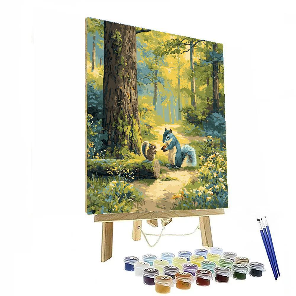 Kronk Squirrel Scout Forest Snack Disney Inspired Painting by numbers kit [AI-42c17196-096da786624b]
