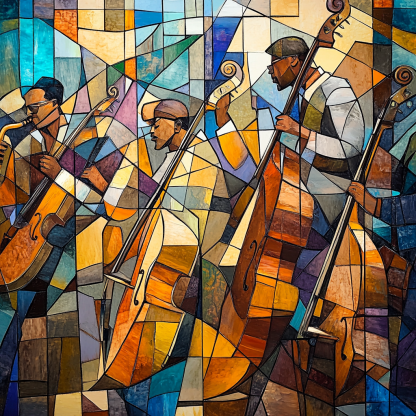 Picasso Inspired Abstract Musicians paint by numbers