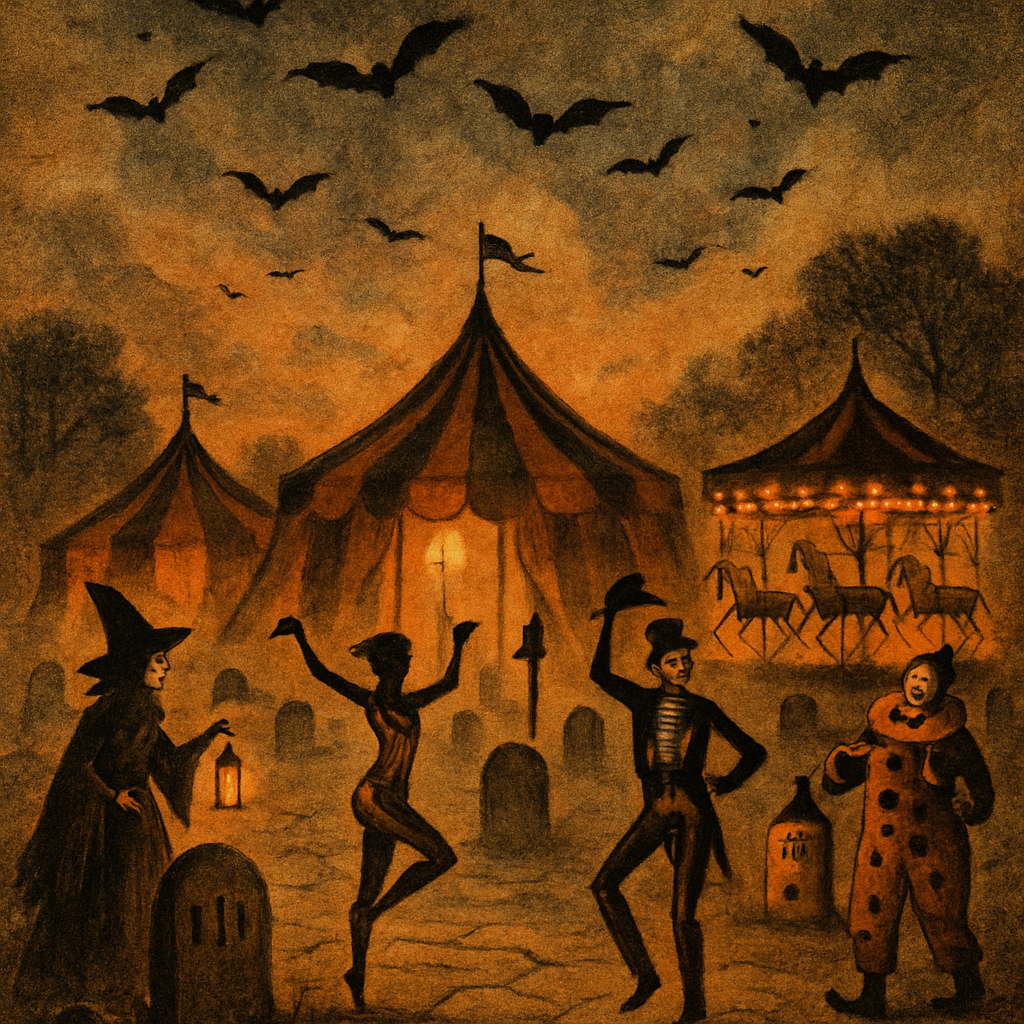 The Boneyard Lantern Circus paint by number
