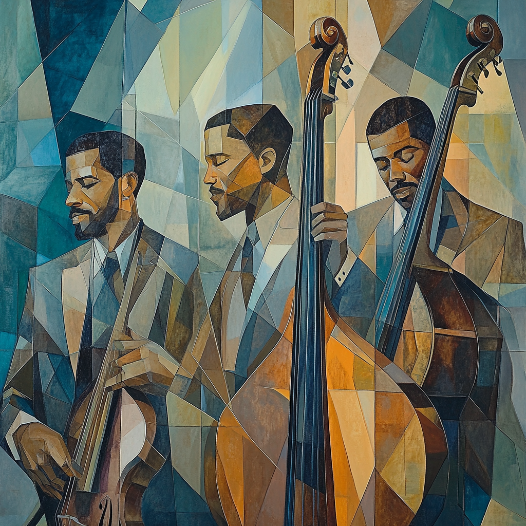 Picasso Inspired Abstract Musicians paint by color