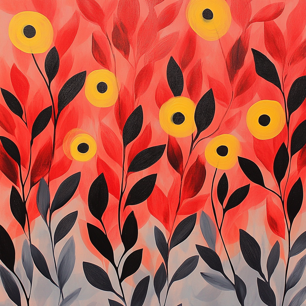 Joan Miró Inspired Dream Garden Of Signals painting number kit