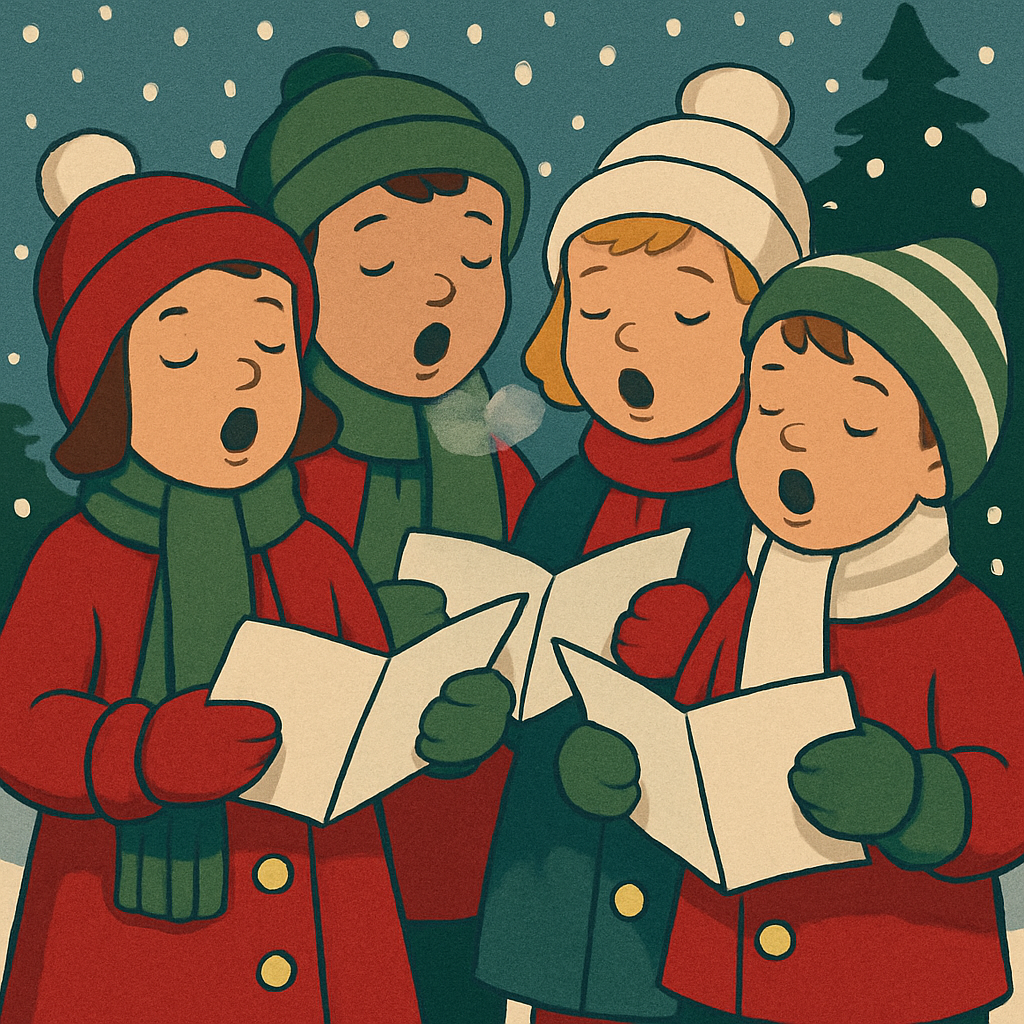 Childrens Snow Choir Number painting