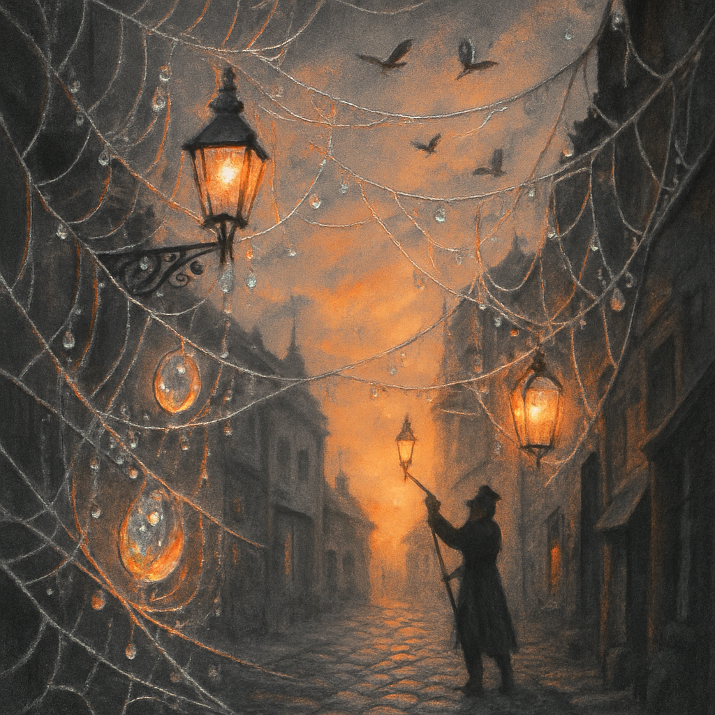 Cobweb Lane Of Amber Light Numbered painting kits