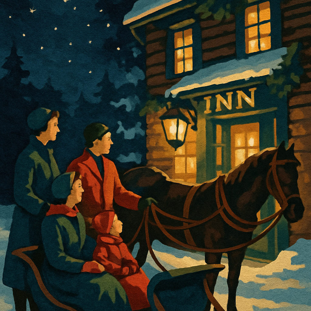 Midnight Sleigh Stop Paint by numbers art