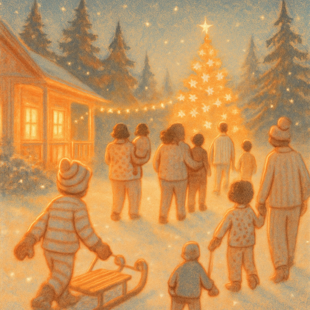 Pajama Parade Under Pines Paint by numbers kits