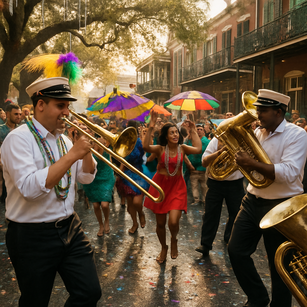 Mardi Gras Second Line Parade painting number kit