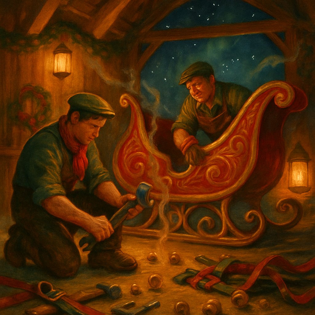 Starlight Sleigh Repair Paint by numbers kits