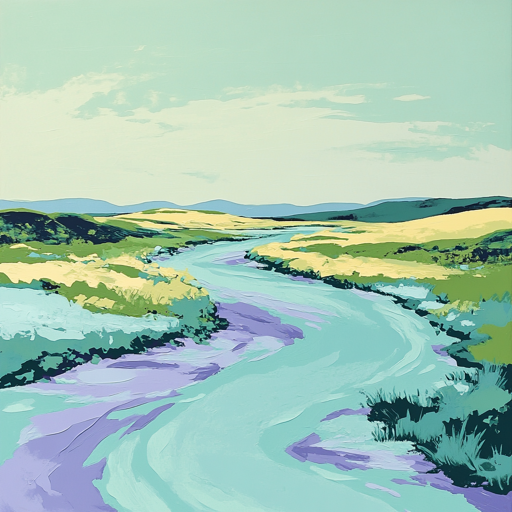 Franklin Carmichael Inspired Spring Thaw On Serpentine River paint by number