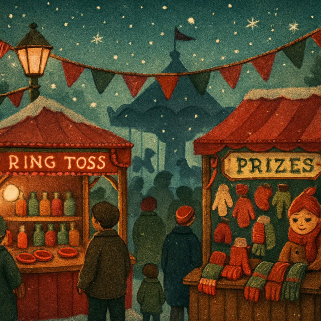 Frost Fairground Lanterns paint by number