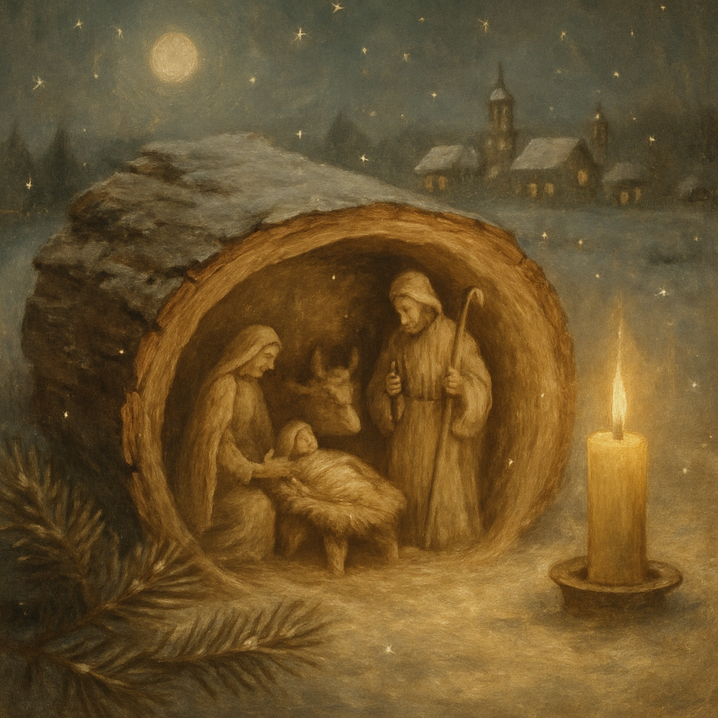 Pinewood Nativity Glow Numbered painting kits