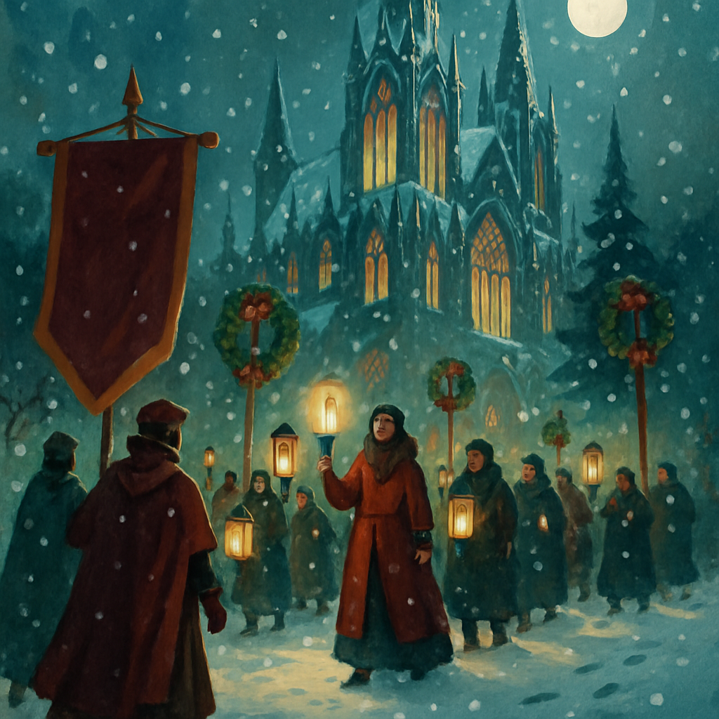 Icicle Cathedral Parade paint by number