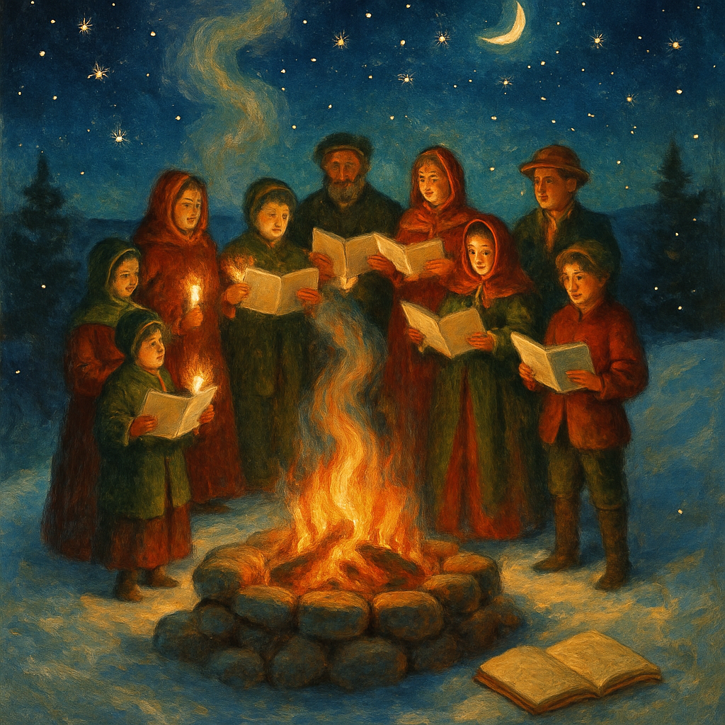 Hearthside Knoll Carol Night Paint by numbers kits