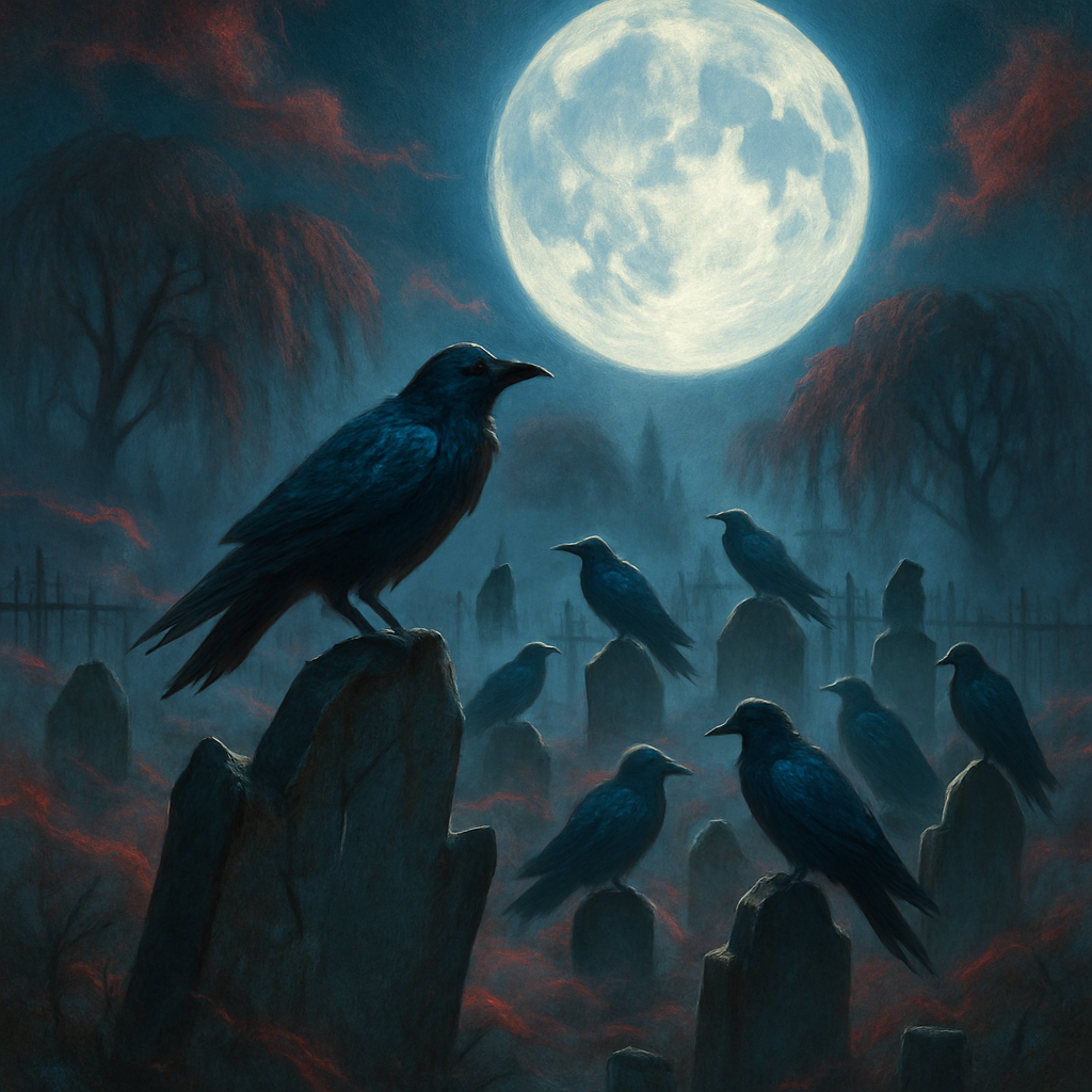 Raven Circle Cemetery painting number kit