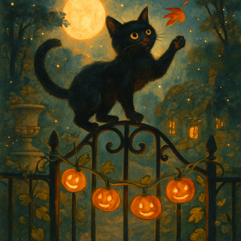 Twilight Tea Garden Gate painting number kit