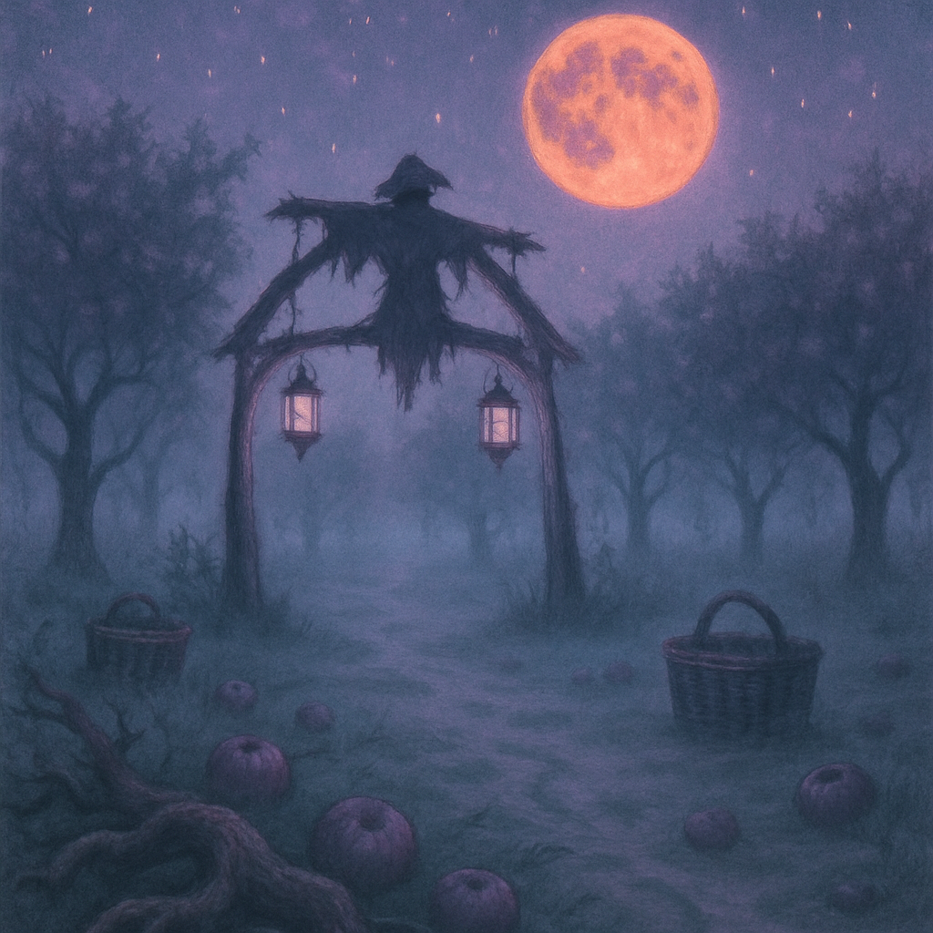 Midnight Orchard Of Echoes Painting by numbers kit