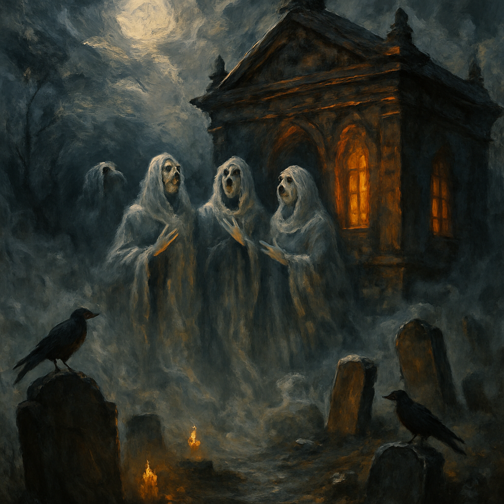 Fogbound Graveyard Choir paint by numbers