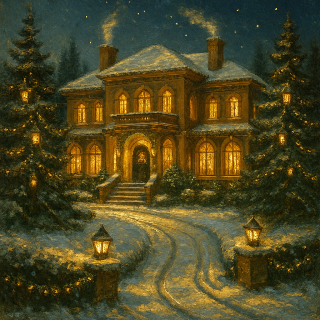 Lanterned Pine Villa Paint by numbers kits