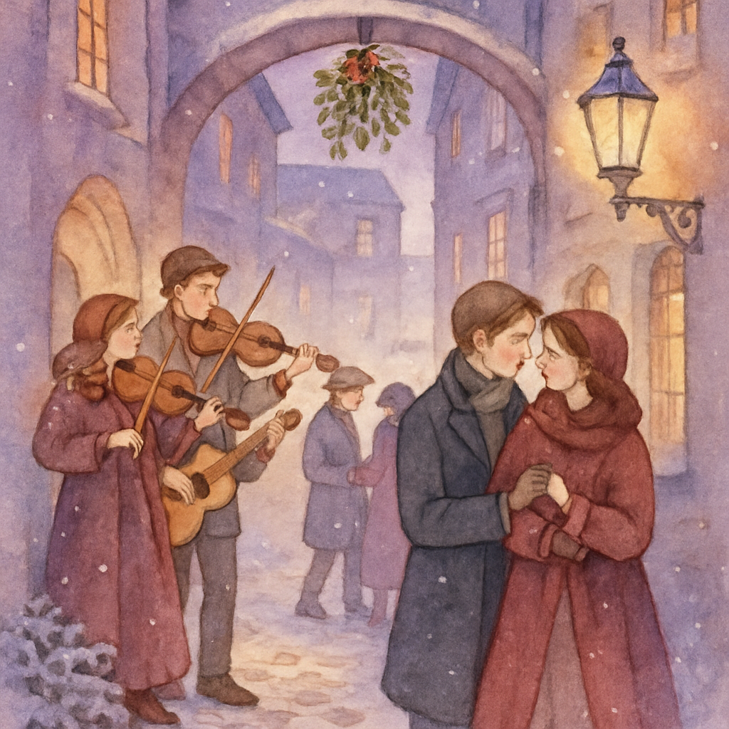 Mistletoe Alley Serenade DIY paint by numbers