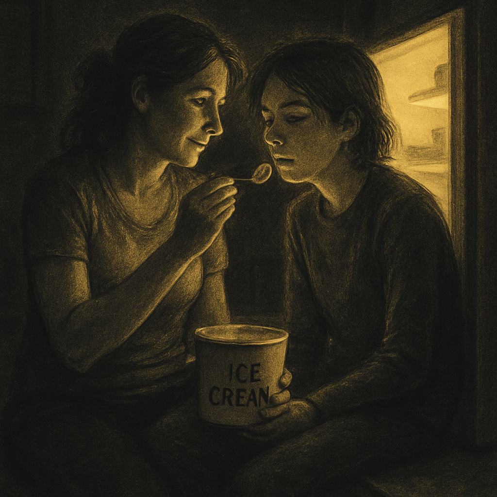 Nighttime Kitchen Snack Confession painting number kit