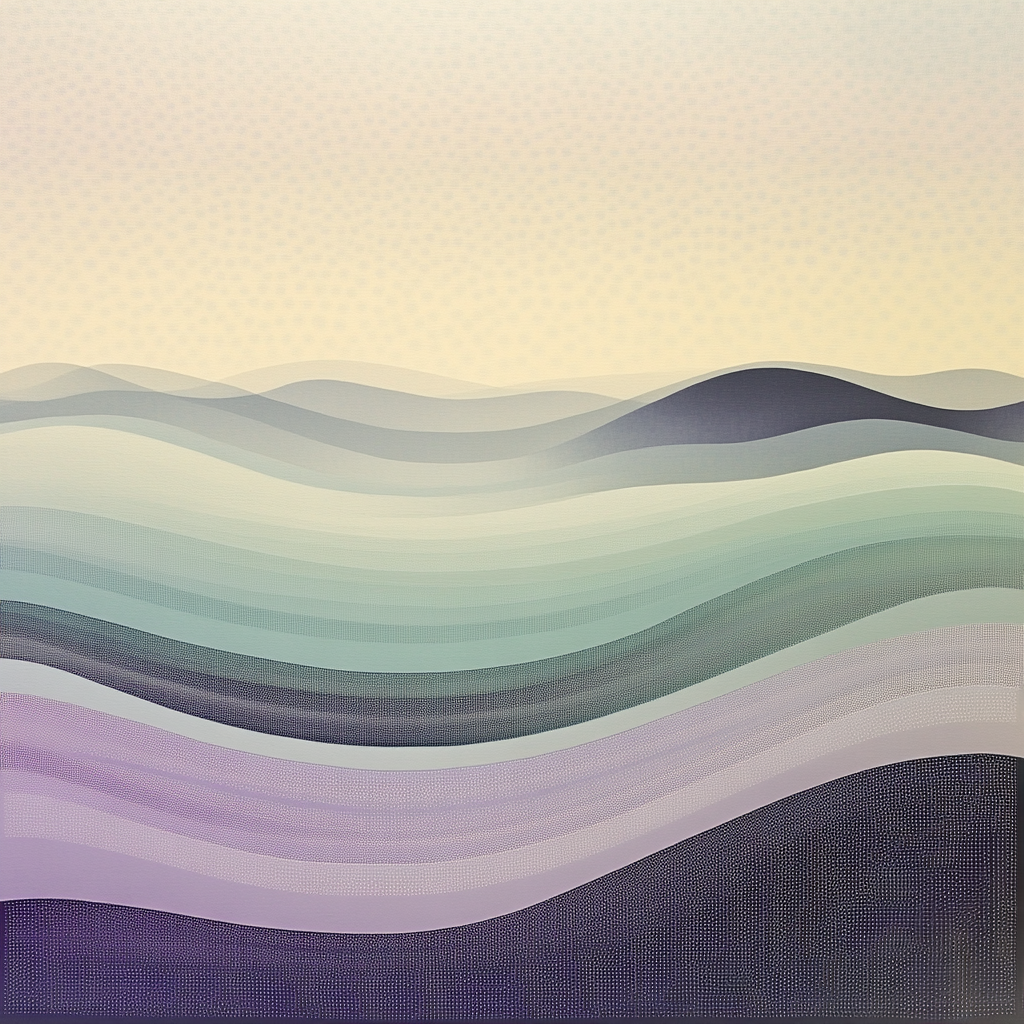 Georges Seurat Inspired Temporal Ripple Fields paint by color