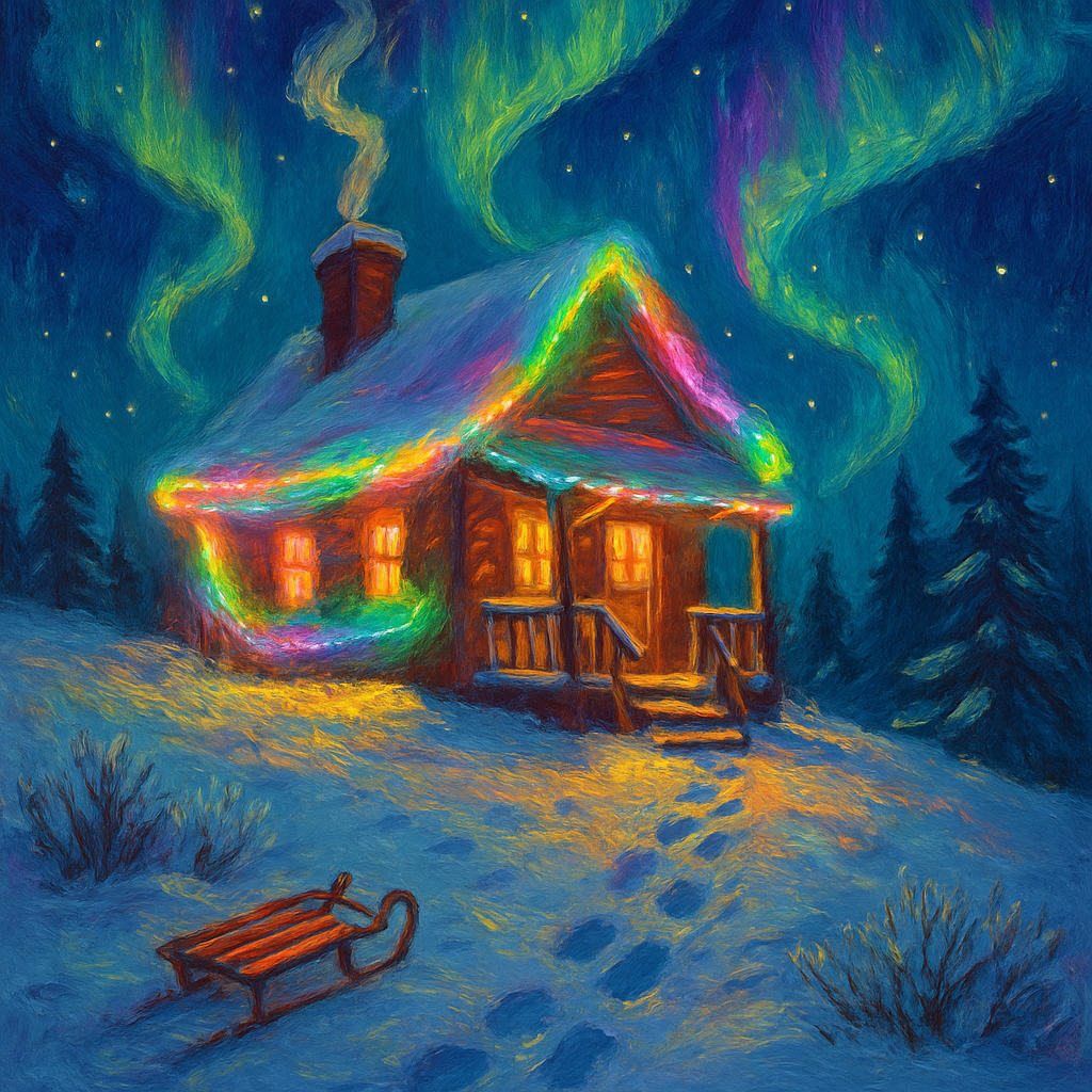 Aurora Cottage On The Hill paint by numbers