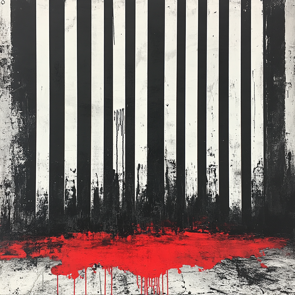 Banksy Inspired Melting Planet Barcode painting number kit