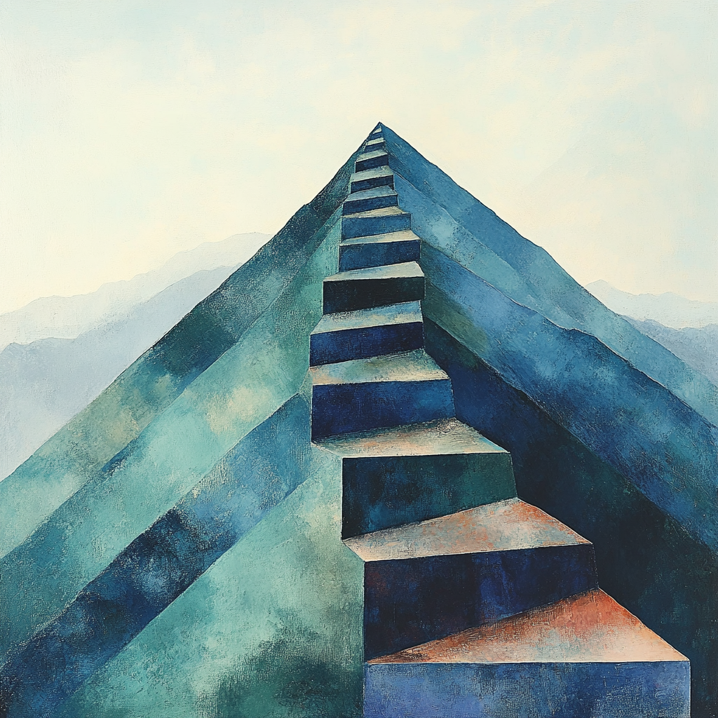 Paul Cézanne Inspired Mountain Of Shifting Facets paint by numbers
