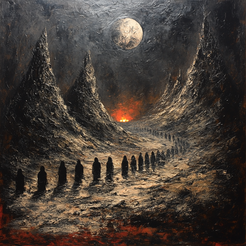 Goya Inspired Night Procession Numbered painting kits