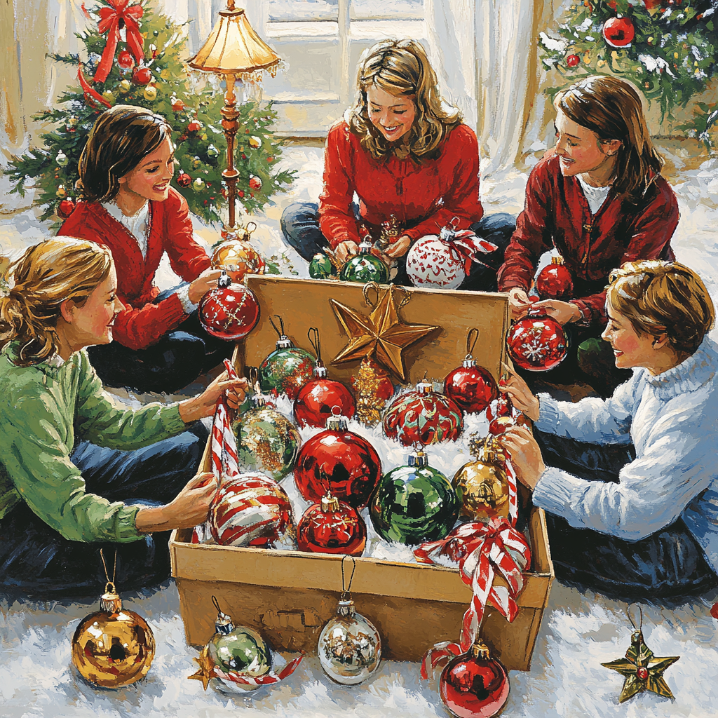 Ornament Story Circle Number painting