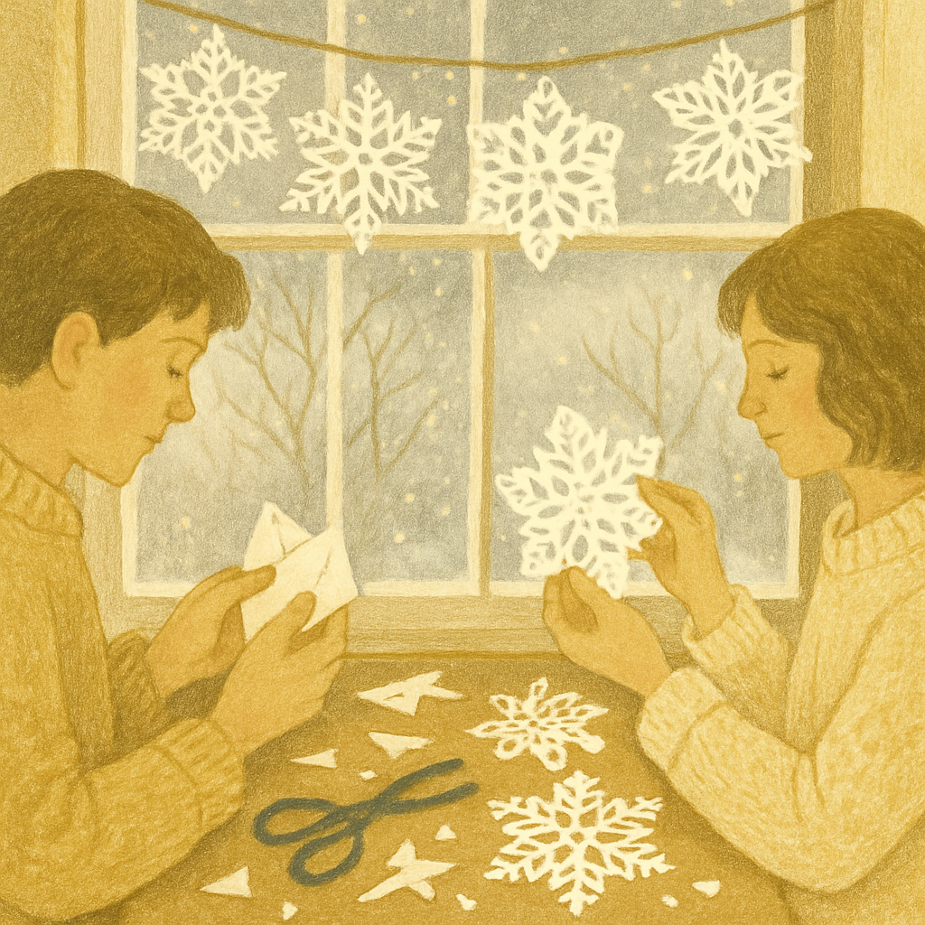 Snowflake Workshop Window painting number kit