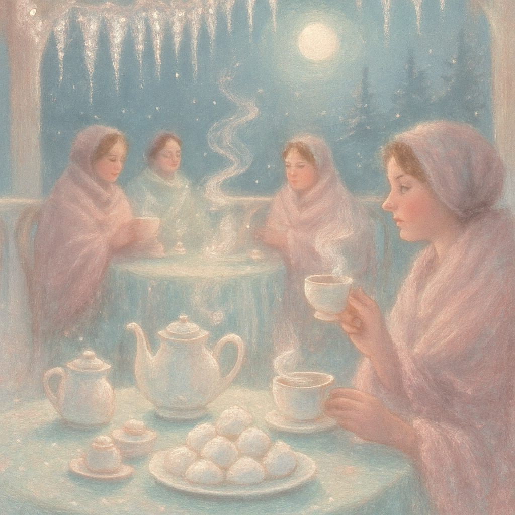 Icicle Tea Party Terrace Number painting