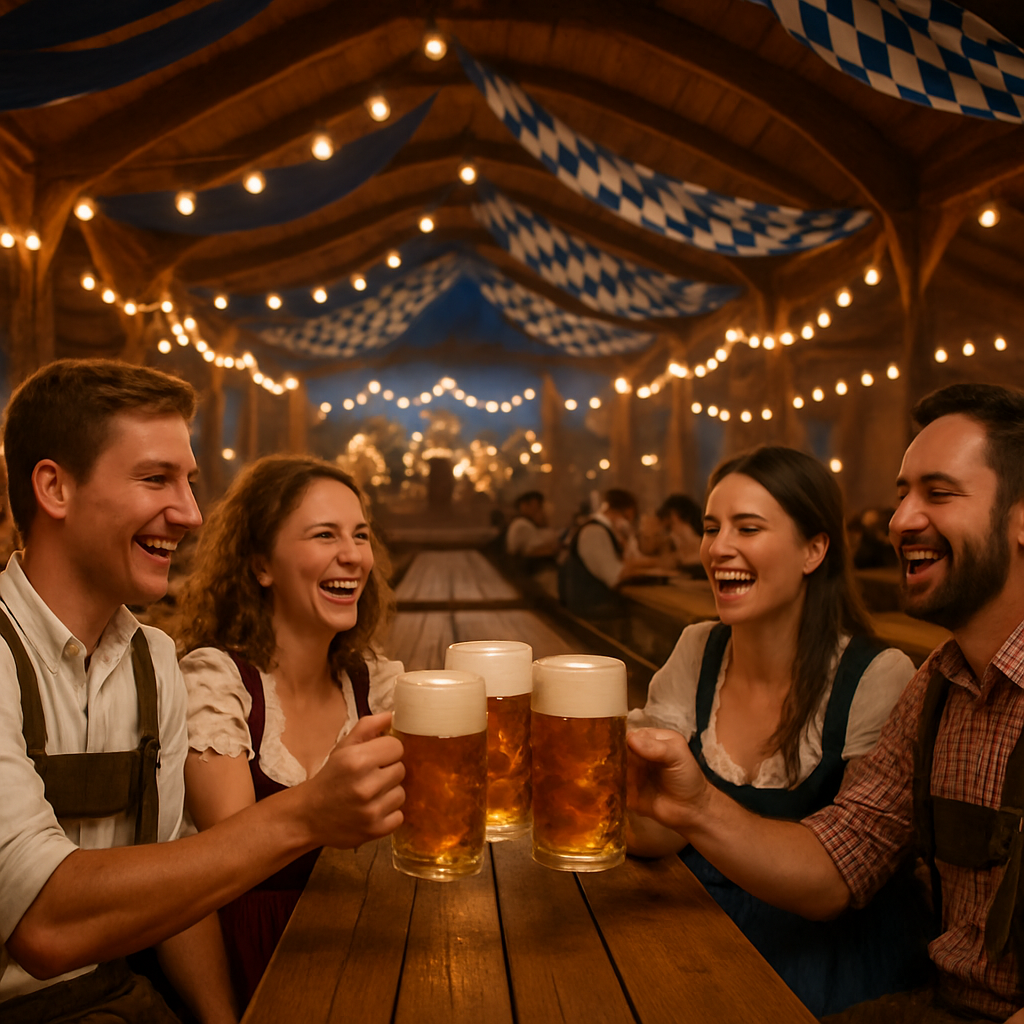 Oktoberfest Beer Tent Evening Munich Number painting